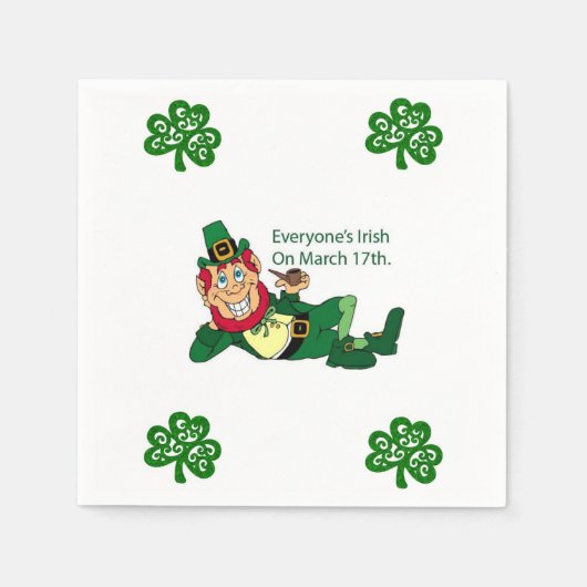 St. Patrick's Day Paper Napkins Servet (Voorkant)