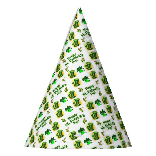 St. Patrick's Day Paper Pet Feesthoedjes (Links)