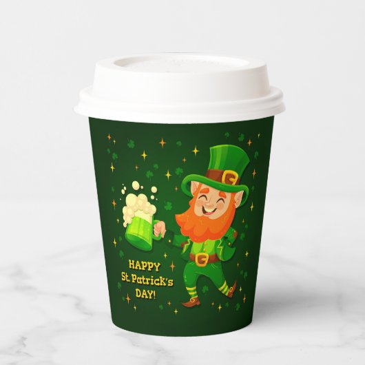 St. Patrick's Day Papieren Bekers (Links)