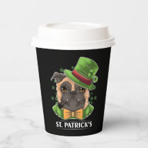 St. Patrick's Day-papieren bekers