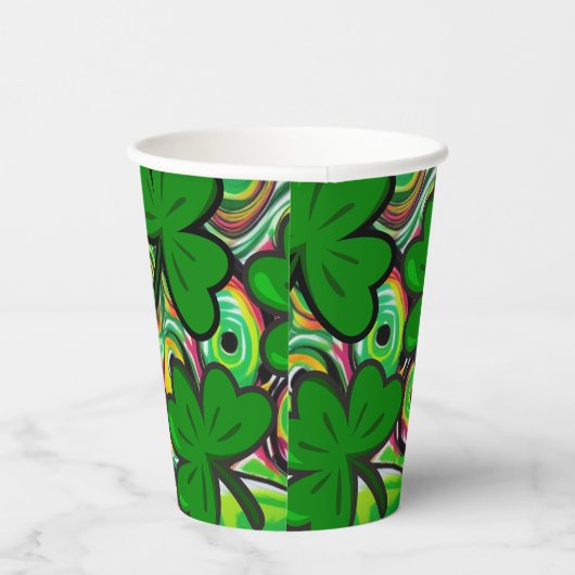 St. Patrick's Day Papieren Bekers (Rechts)