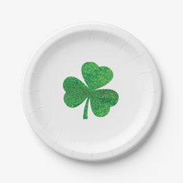 St. Patrick's Day Papieren Bord - 7" Ronde Lucky S