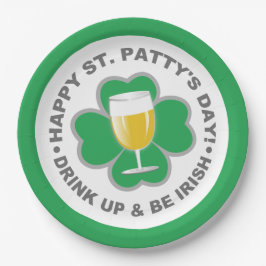 St. Patrick's Day papieren borden Bordje