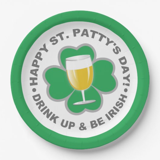 St. Patrick's Day papieren borden Bordje (Voorkant)