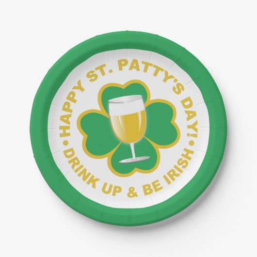 St. Patrick's Day papieren borden Bordje (Voorkant)