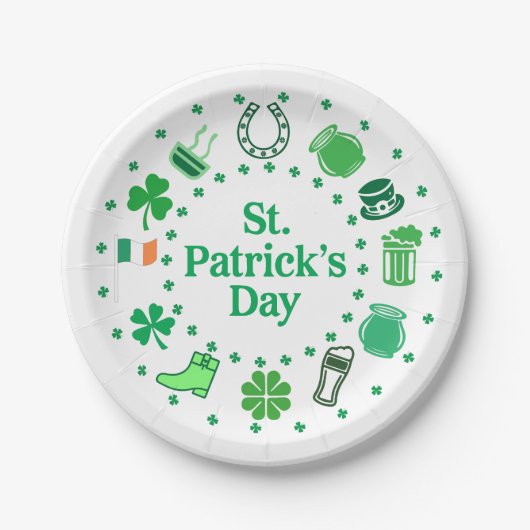 St. Patrick's Day Papieren Bordje (Voorkant)
