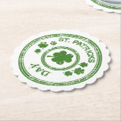 St. Patricks Day Papieren Onderzetters (Gekanteld)
