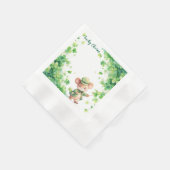 St. Patrick's Day Papieren servet met charmante mu (Hoek)