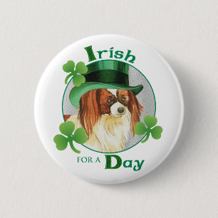 St. Patrick's Day Papillon Ronde Button 5,7 Cm