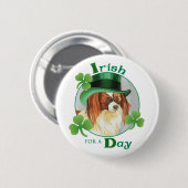 St. Patrick's Day Papillon Ronde Button 5,7 Cm (Voorkant /achterkant)