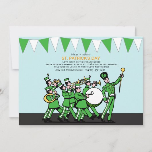 St. Patrick's Day Parade Invitation Kaart (Voorkant)