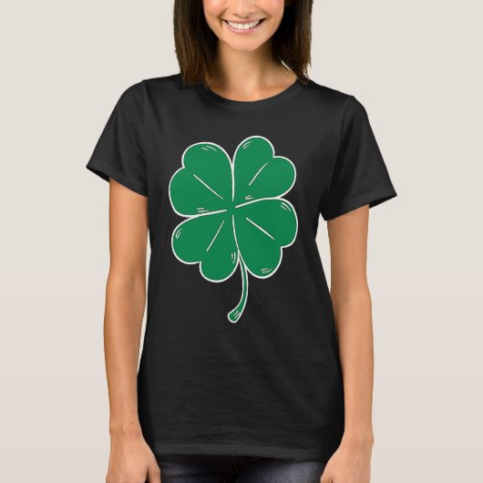 St Patrick's Day Parade Solo Clover Lucky Leaf Dri T-shirt (Voorkant)