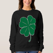 St Patrick's Day Parade Solo Clover Lucky Leaf Dri Trui (Voorkant)
