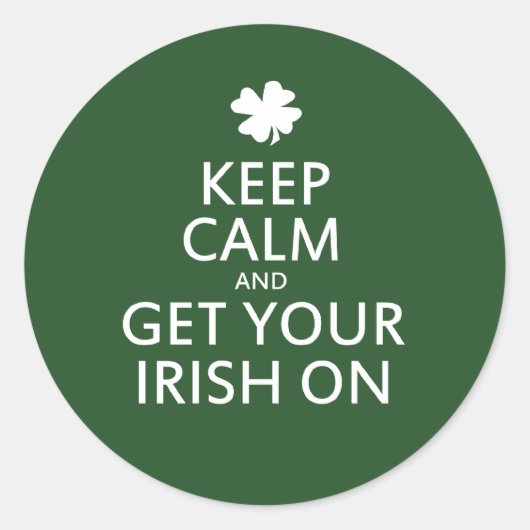 St Patricks day Parody Ronde Sticker (Voorkant)