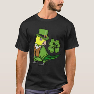 St Patricks Day Parrot I Dubbelgeel met kop Amaz T-shirt