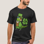 St Patricks Day Parrot I Mexicaans rood hoofd Amaz T-shirt (Voorkant)