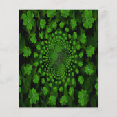 St Patrick's Day Party Clover Kaleidoscope Paper (Achterkant)