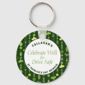 St. Patrick's Day Party "Drive Safe" Sleutelhanger (Achterkant)
