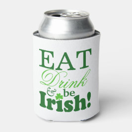 St. Patrick's Day Party Eet Drink en wees Iers Blikjeskoeler