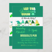 St. Patrick's Day Party flat invitation (Voorkant / Achterkant)