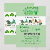 St. Patrick's Day Party flat invitation (Voorkant / Achterkant)