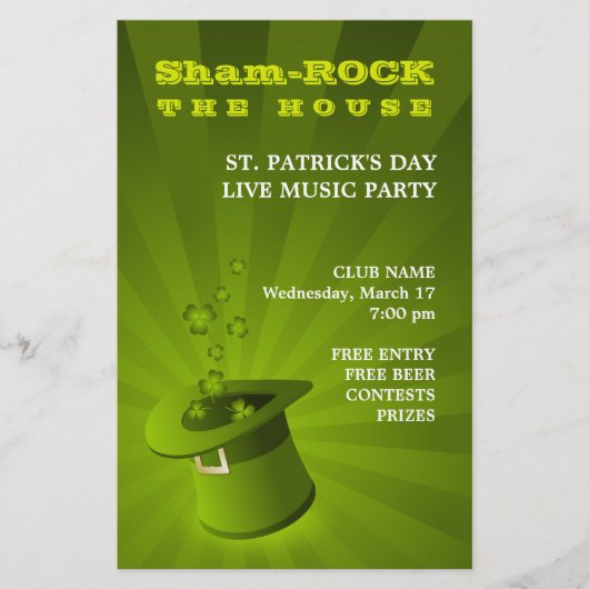 St. Patrick's Day Party flyer (Voorkant)