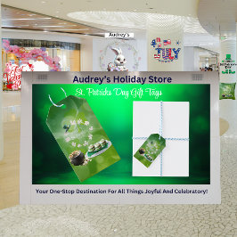 St Patrick's Day Party Gift Label Cadeaulabel