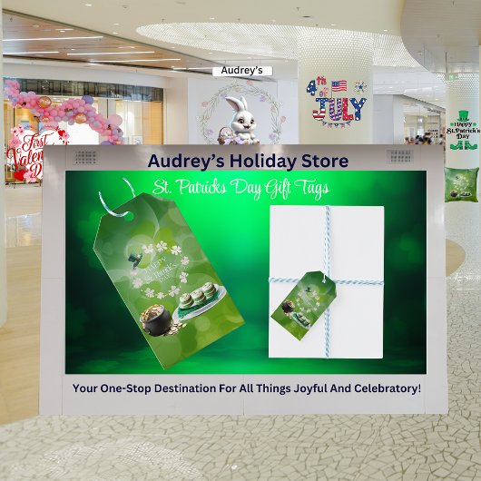 St Patrick's Day Party Gift Label Cadeaulabel