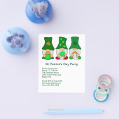 St Patricks Day Party Gnomes Square Invitation Flyer (Enkel)
