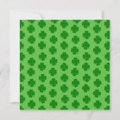 St Patricks Day Party Gnomes Square Invitation Kaart (Achterkant)