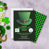 St Patrick's Day Party Green Pet & Shamrocks Kaart