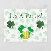 St Patrick's Day Party Invitation Briefkaart (Voorkant)
