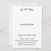 St. Patrick's Day Party Invitation Gold Pot & Flag Kaart (Achterkant)