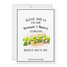 St. Patrick's Day Party Invitation Ireland Roots