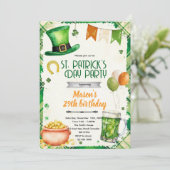 St. Patrick's Day Party Invitation Kaart (Staand voorkant)