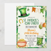 St. Patrick's Day Party Invitation Kaart (Voorkant / Achterkant)