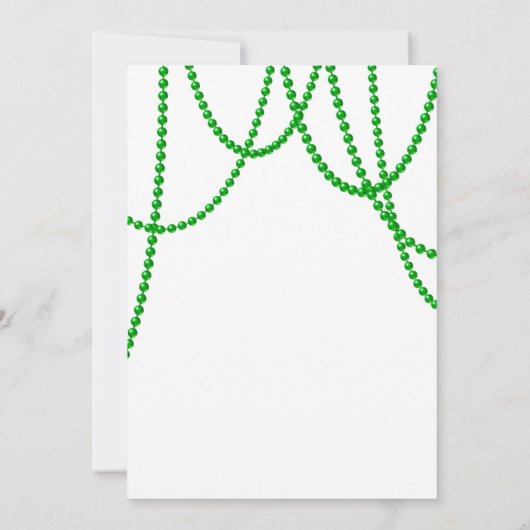 St. Patrick's Day Party Invitation - white Kaart (Achterkant)