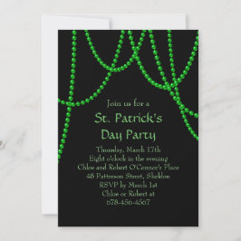 St. Patrick's Day Party Invitation - zwart Kaart