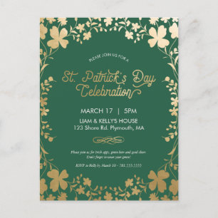St. Patrick's Day Party Invite - Briefkaart - Cust