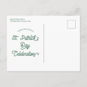 St. Patrick's Day Party Invite - Briefkaart - Cust (Achterkant)