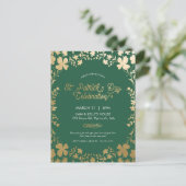 St. Patrick's Day Party Invite - Briefkaart - Cust (Staand voorkant)