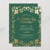 St. Patrick's Day Party Invite - Custom Kaart (Voorkant / Achterkant)