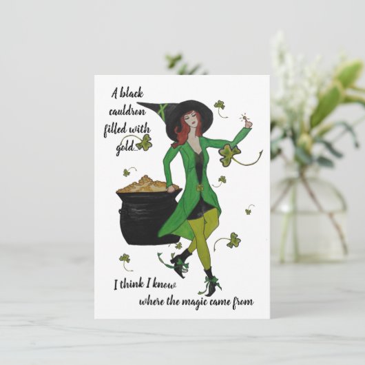 ST Patrick's Day Party Invite Kaart (Staand voorkant)