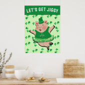 St. Patrick's Day Party Irish Jig Poster (Keuken)