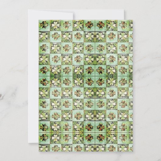 St. Patrick's Day Party Kaart (Achterkant)