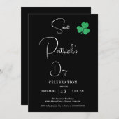 St Patricks Day Party Kaart (Voorkant / Achterkant)