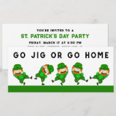 St. Patrick's Day Party Kaart (Voorkant / Achterkant)