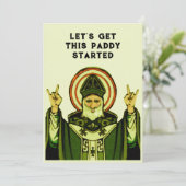 St. Patrick's Day Party Kaart (Staand voorkant)