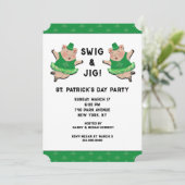 St. Patrick's Day Party Kaart (Staand voorkant)