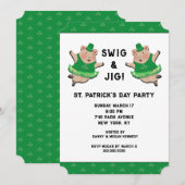 St. Patrick's Day Party Kaart (Voorkant / Achterkant)